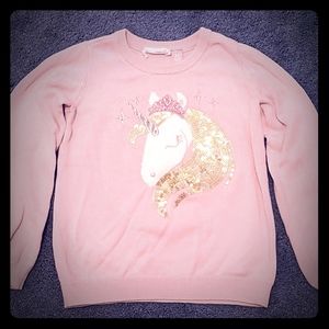 Girls Unicorn Sweater